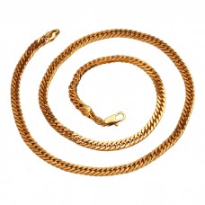 Apzeltīta ķēdīte ar klasisku pinumu